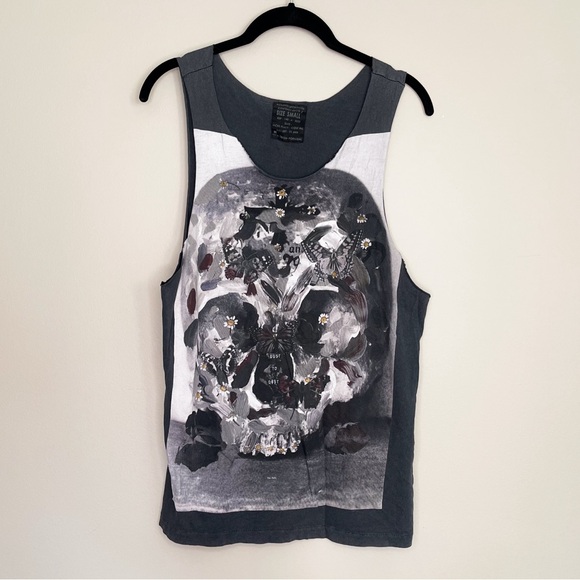 All Saint Muscle Tank Top Raw Edge - Picture 1 of 1